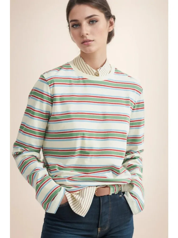 Blød Casual Polo T-Shirt til Kvinder – 95% Bomuld, Kort Ærme, Løs Pasform, Forskellige Farver Available 7