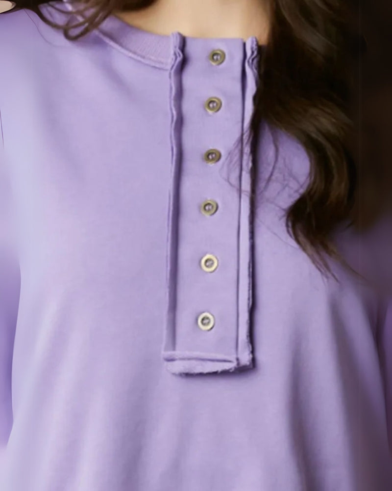 Rosa Oversize Bluse med Pailletter – Paula Glamour Top til Kvinder